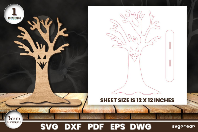 haunted-halloween-trees-laser-cut