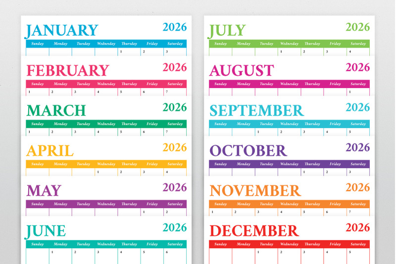 2026-square-color-calendar-template