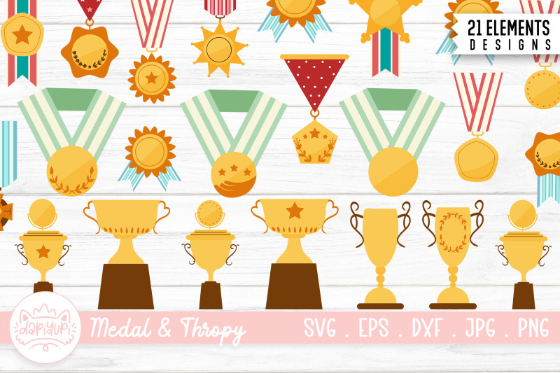 achievement-bundle-medal-and-trophy-winner-places