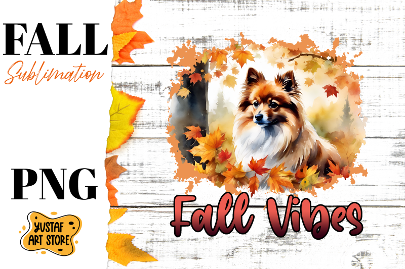 fall-sublimation-design-fall-dog-sublimation-cute-spitz