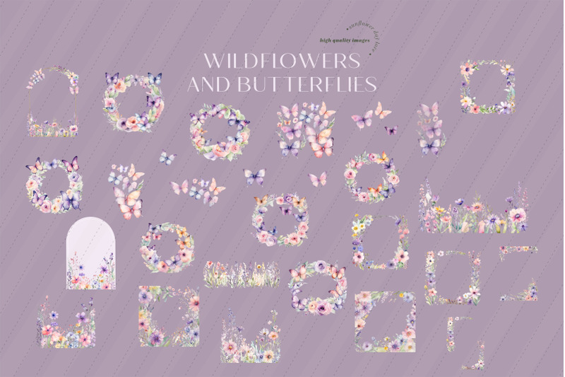 wildflowers-colorful-butterflies-clipart