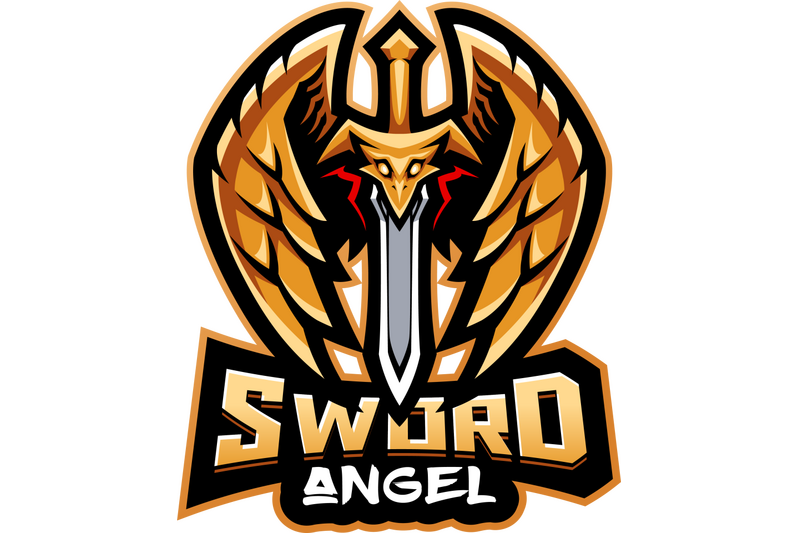 sword-angel-esport-mascot-logo-design