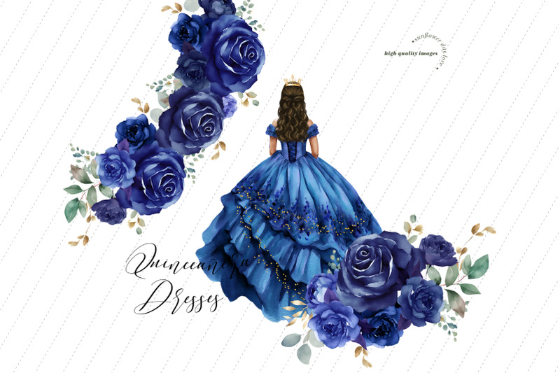 royal-blue-princess-boots-clipart-blue-mexican-flowers