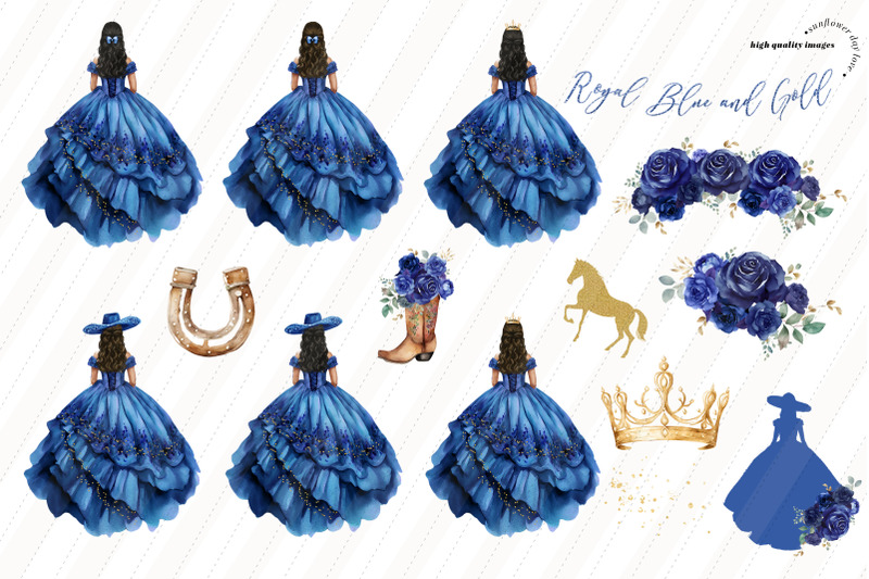 royal-blue-princess-boots-clipart-blue-mexican-flowers