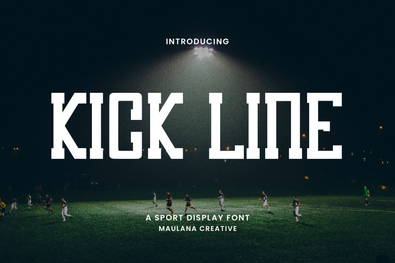 kick-line-sport-display-font