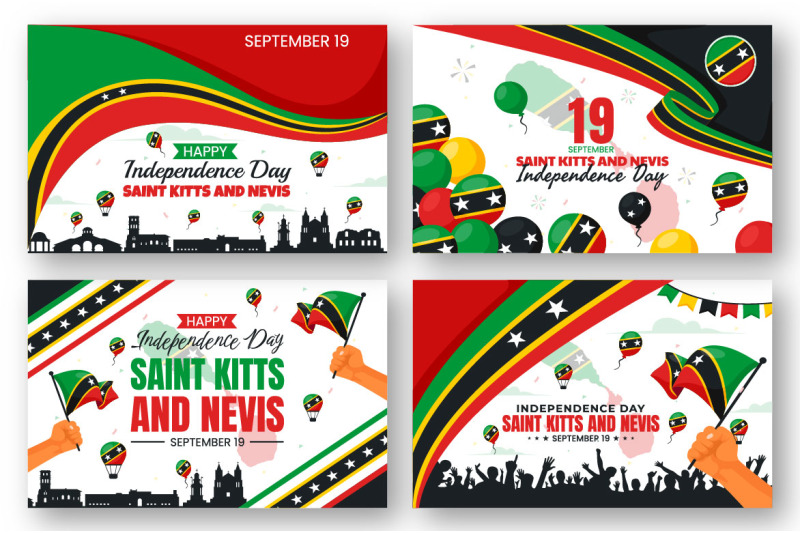 12-independence-day-saint-kitts-and-nevis-illustration