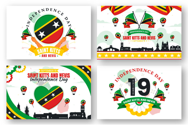 12-independence-day-saint-kitts-and-nevis-illustration