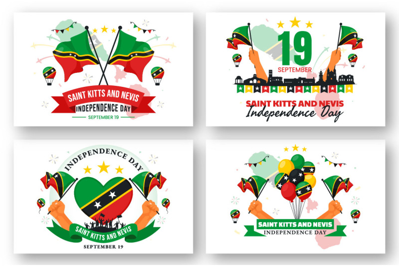 12-independence-day-saint-kitts-and-nevis-illustration