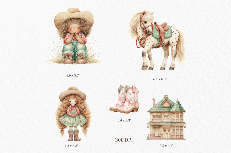 cowgirl-watercolor-clipart