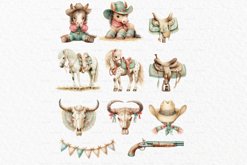 cowgirl-watercolor-clipart