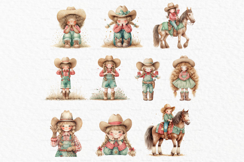 cowgirl-watercolor-clipart