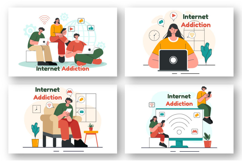 9-internet-addiction-illustration