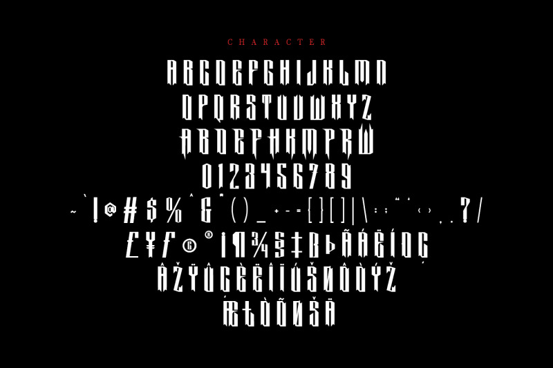 strarrock-blackletter-display-font