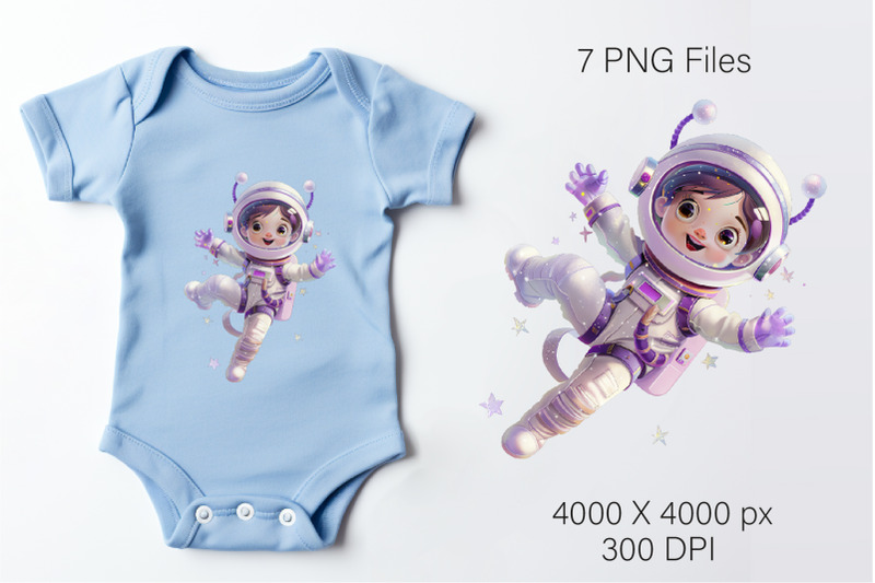 cute-girl-astronaut-t-shirt-png