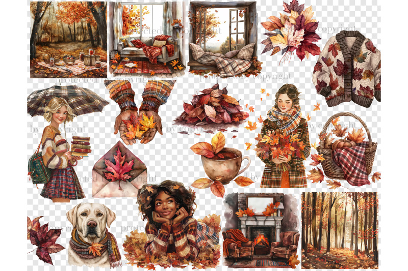 fall-season-clipart-png-autumn-cottagecore-bundle