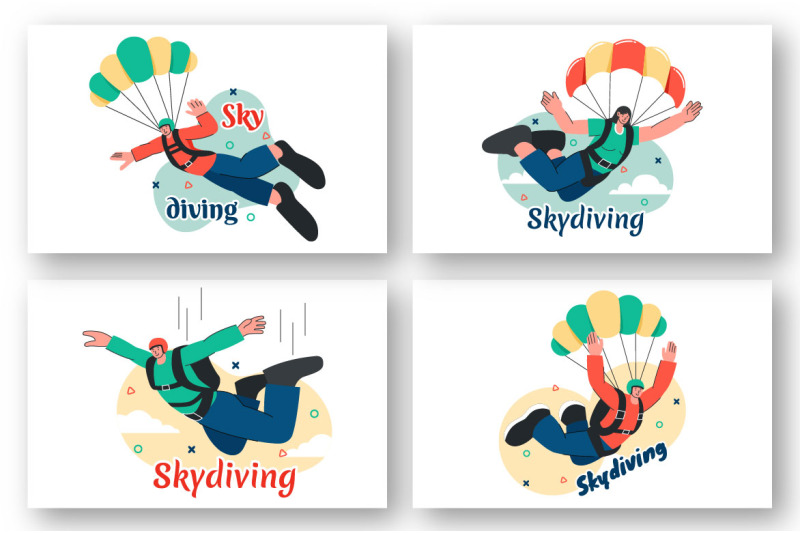 9-skydiving-sport-illustration