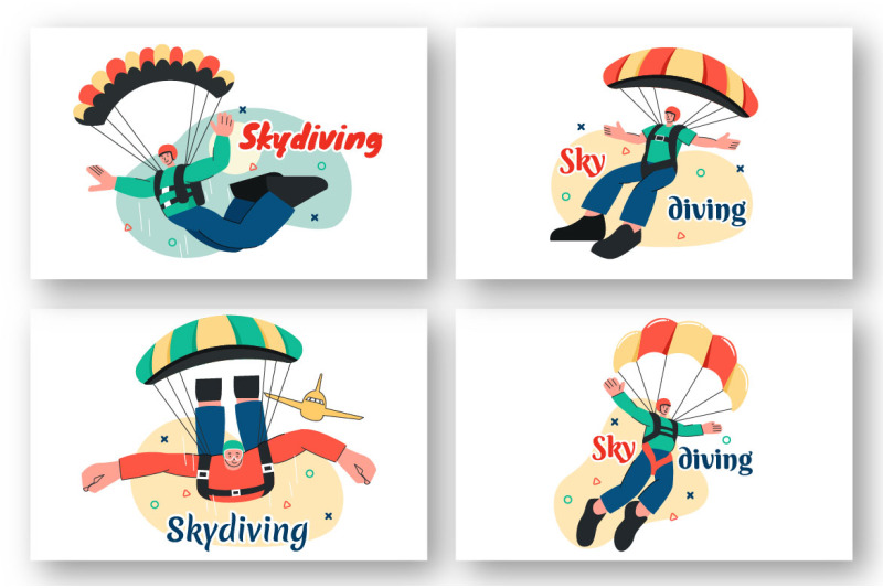 9-skydiving-sport-illustration