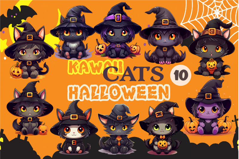 cute-halloween-kawaii-cats-sticker