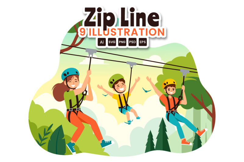 9-zip-line-activity-illustration