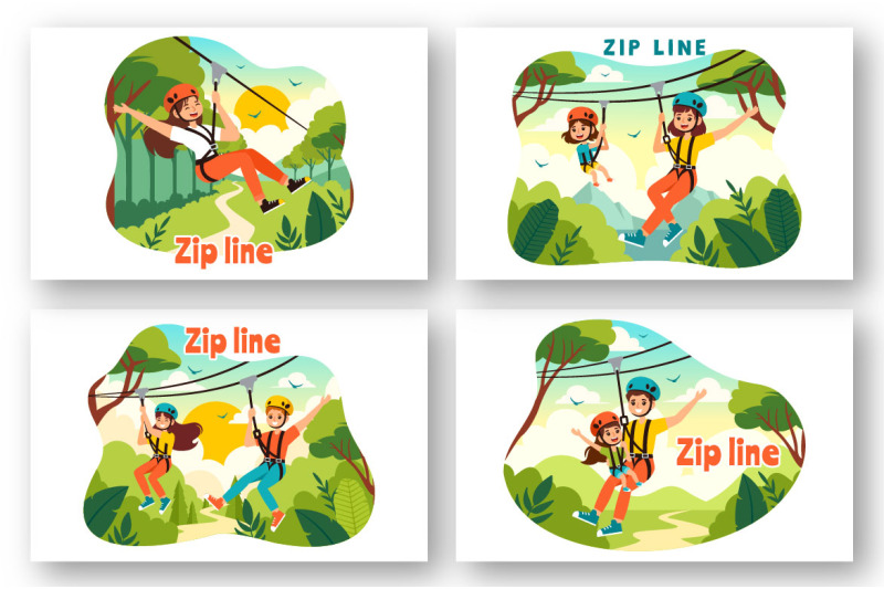 9-zip-line-activity-illustration