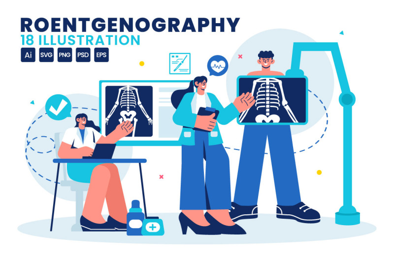 18-roentgenography-vector-illustration