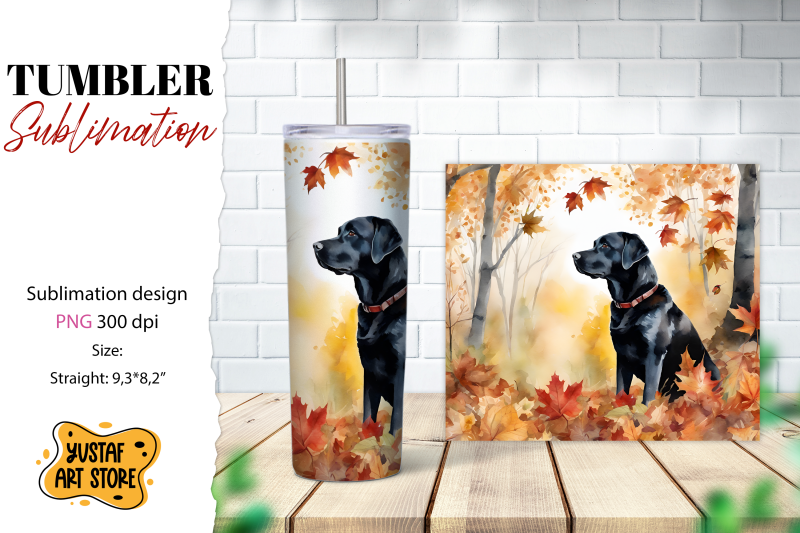 fall-tumbler-wrap-fall-dog-sublimation-design-labrador