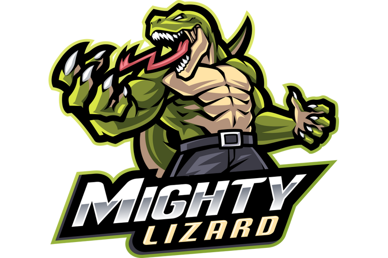 mighty-lizard-esport-mascot-logo-design