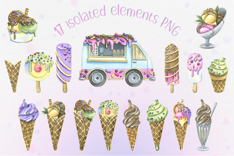 ice-cream-food-truck-watercolor-clip-art