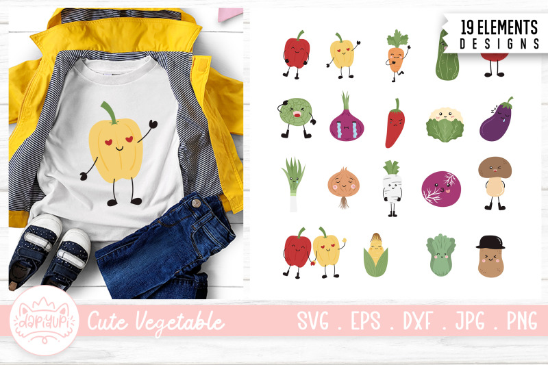 cute-vegetable-character-illustration