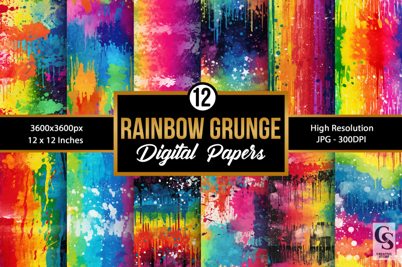 rainbow-grunge-texture-seamless-patterns