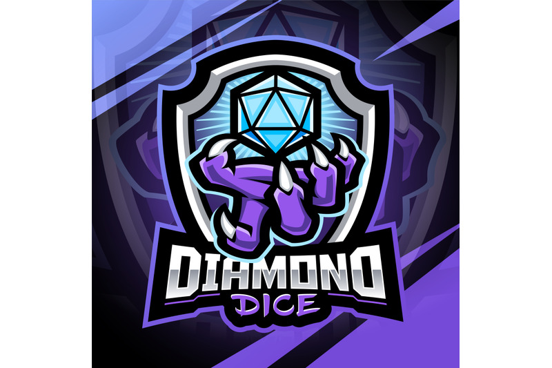 diamond-dice-esport-mascot-logo-design