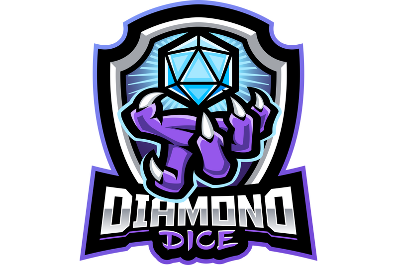 diamond-dice-esport-mascot-logo-design