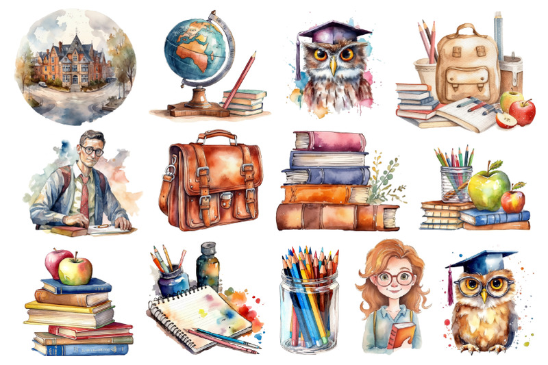 watercolor-back-to-school-clipart