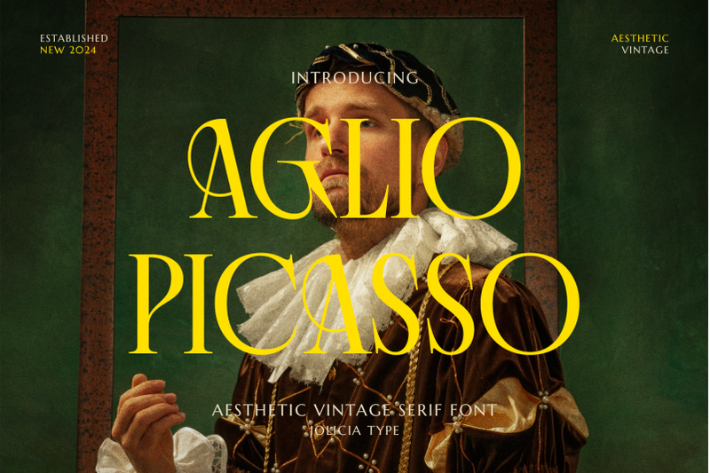 aglio-picasso-aesthetic-vintage-serif-font