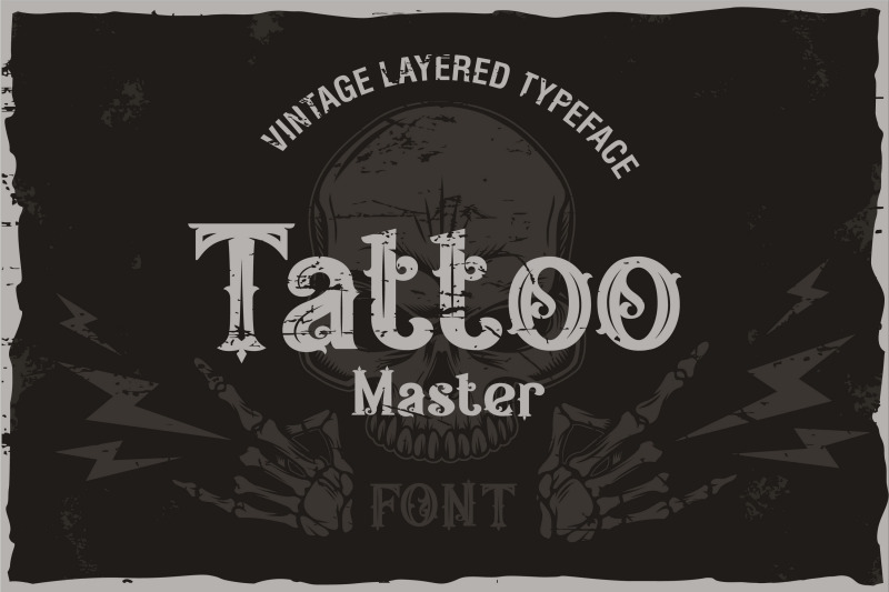 tattoo-master-vintage-layered-font