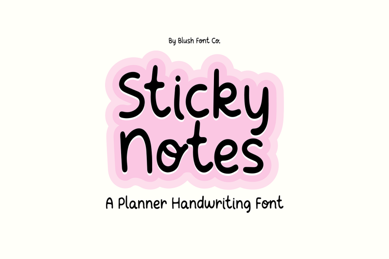 sticky-notes-planner-handwriting-font