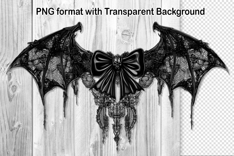 gothic-halloween-bat-coquette-sublimation-png-set-1