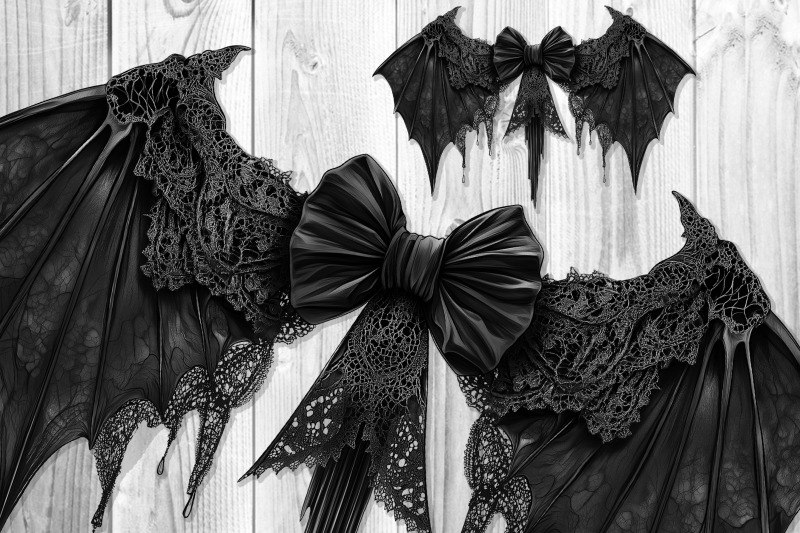 gothic-halloween-bat-coquette-sublimation-png-set-1