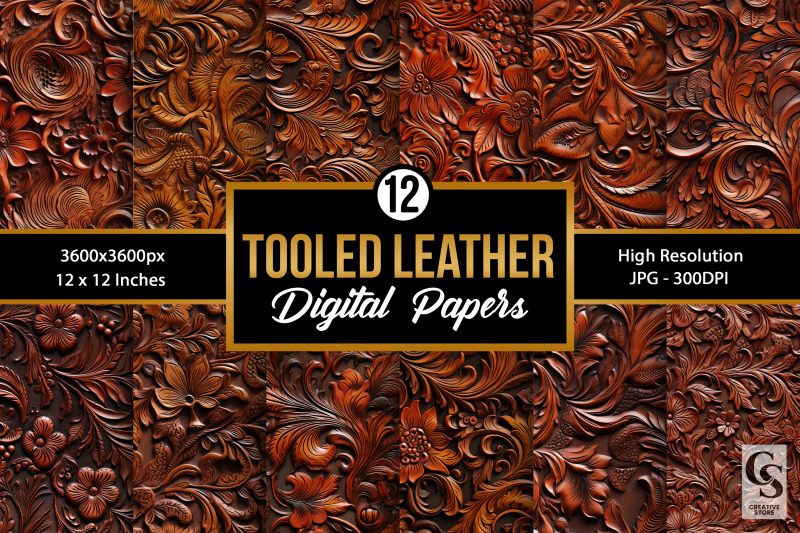 hand-tooled-leather-digital-papers