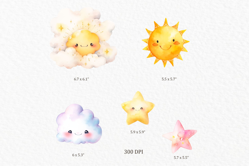 sun-cloud-watercolor-clipart-png