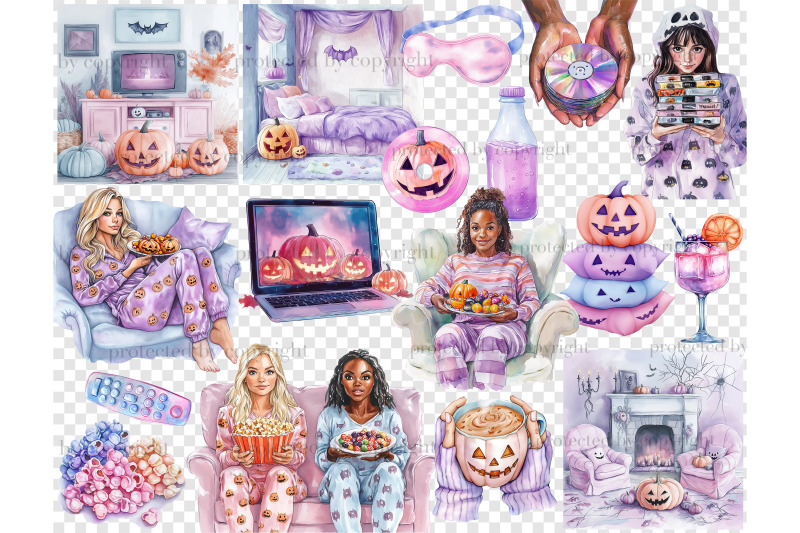 halloween-clipart-png-bundle-horror-movie-night