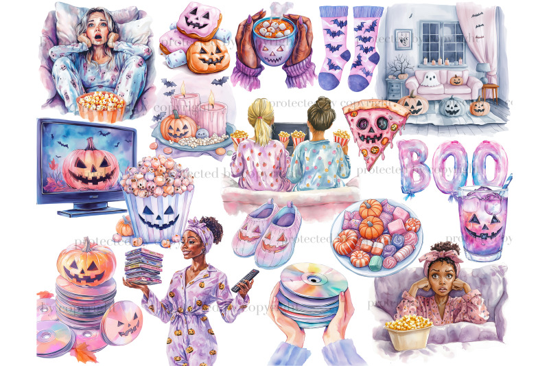 halloween-clipart-png-bundle-horror-movie-night