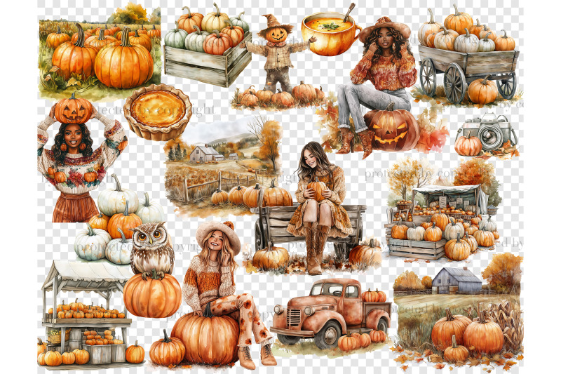 pumpkin-patch-clipart-autumn-png-set