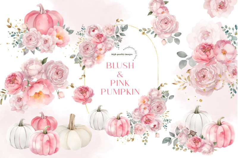 blush-pink-autumn-pumpkin-clipart-flowers-fall-pumpkin