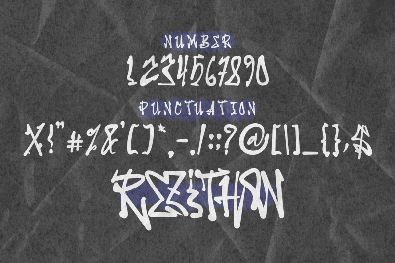 rezithon-graffiti-display-font