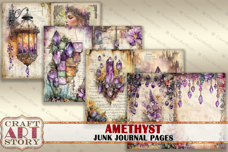 amethyst-fairy-junk-journal-pages-scrapbook