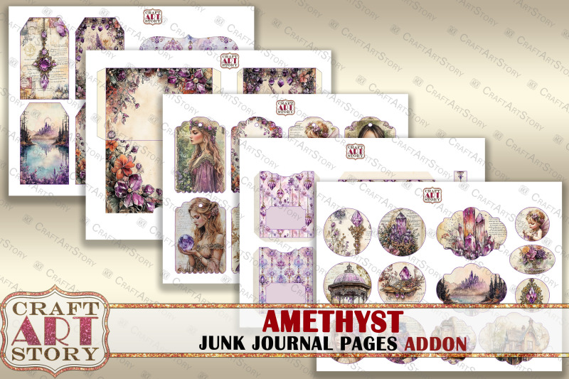 amethyst-fairy-junk-journal-addon-pages-digital-papers