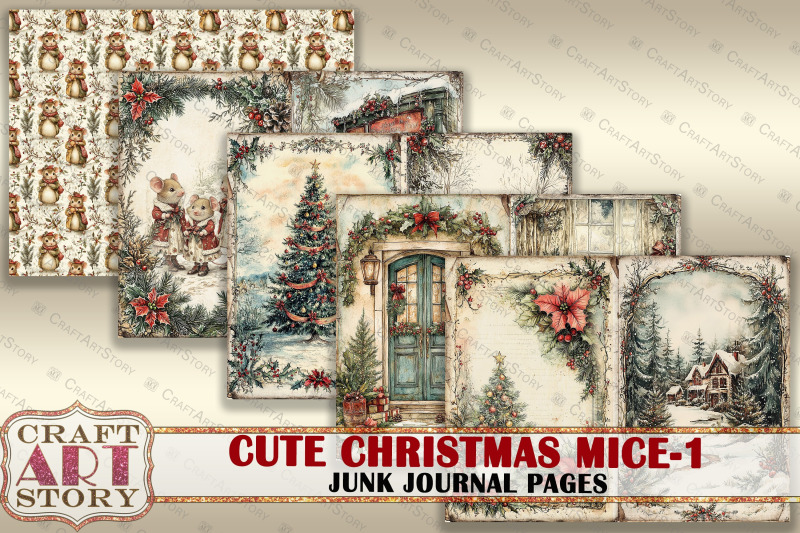 cute-christmas-mice-1-junk-journal-kit-printable-mouse