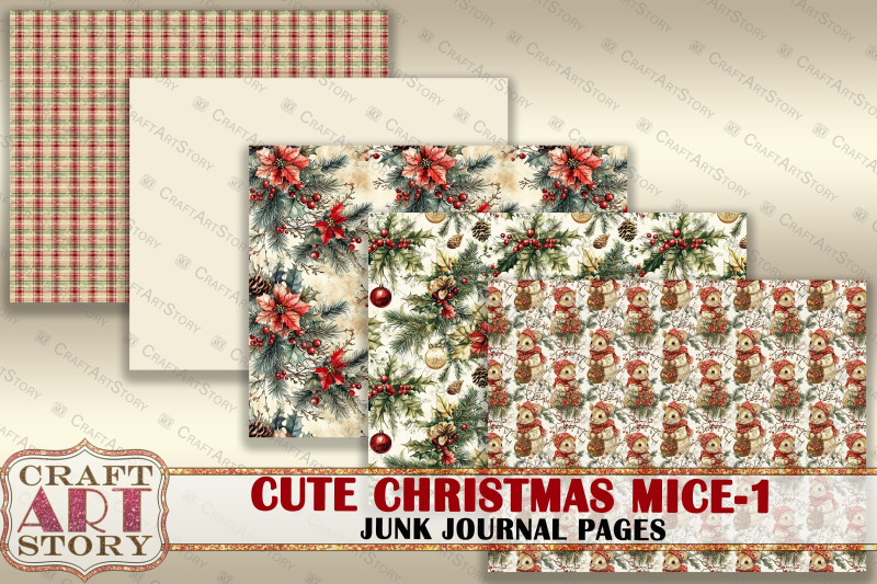 cute-christmas-mice-1-junk-journal-kit-printable-mouse