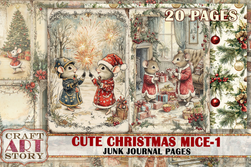 cute-christmas-mice-1-junk-journal-kit-printable-mouse